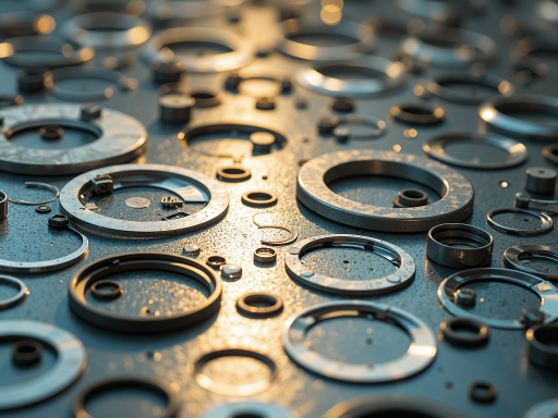 精密机械零件特写，金属材质表面光滑，精细加工工艺，展现高精度制造水平